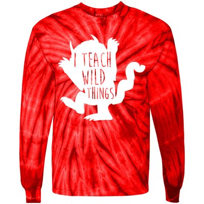 I Teach Wild Things Tie-Dye Long Sleeve Shirt