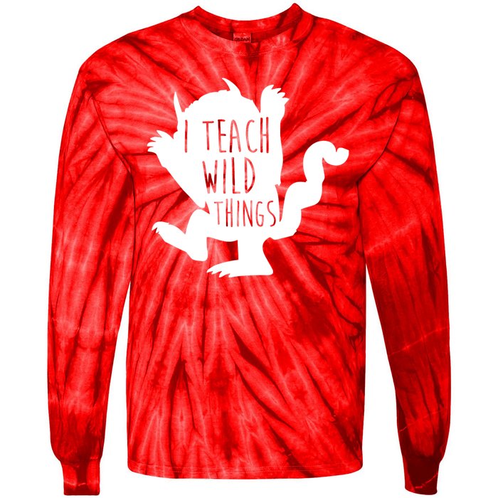 I Teach Wild Things Tie-Dye Long Sleeve Shirt