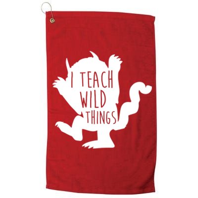 I Teach Wild Things Platinum Collection Golf Towel