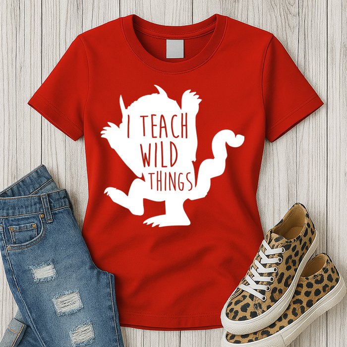 I Teach Wild Things Womens T-Shirt