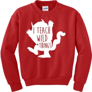 I Teach Wild Things Kids Sweatshirt