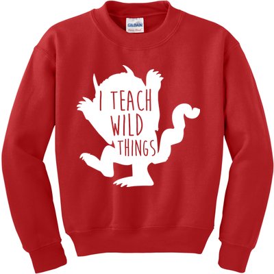 I Teach Wild Things Kids Sweatshirt