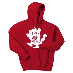 I Teach Wild Things Kids Hoodie