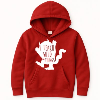 I Teach Wild Things Kids Hoodie