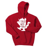 I Teach Wild Things Kids Hoodie