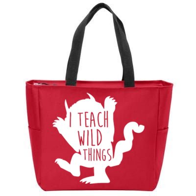 I Teach Wild Things Zip Tote Bag