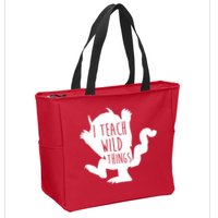 I Teach Wild Things Zip Tote Bag