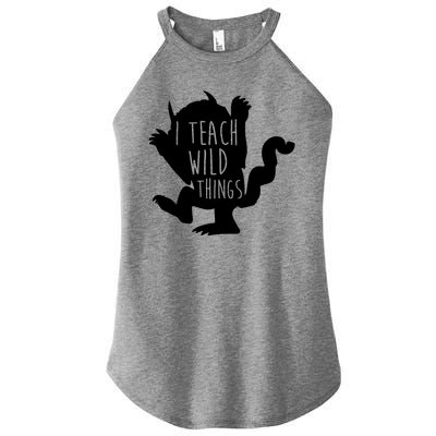 I Teach Wild Things Women's Perfect Tri Rocker Tank