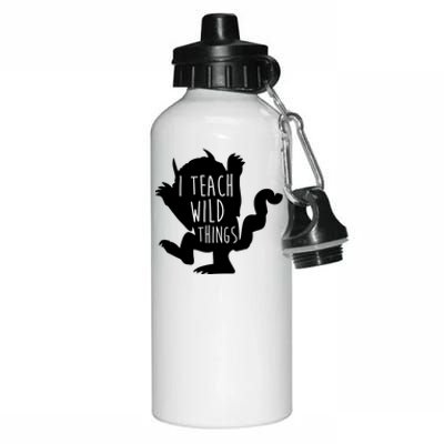 I Teach Wild Things Aluminum Water Bottle