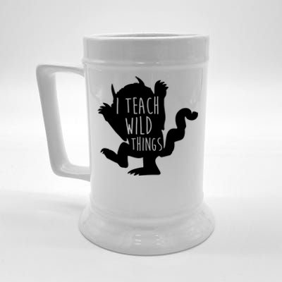 I Teach Wild Things Beer Stein