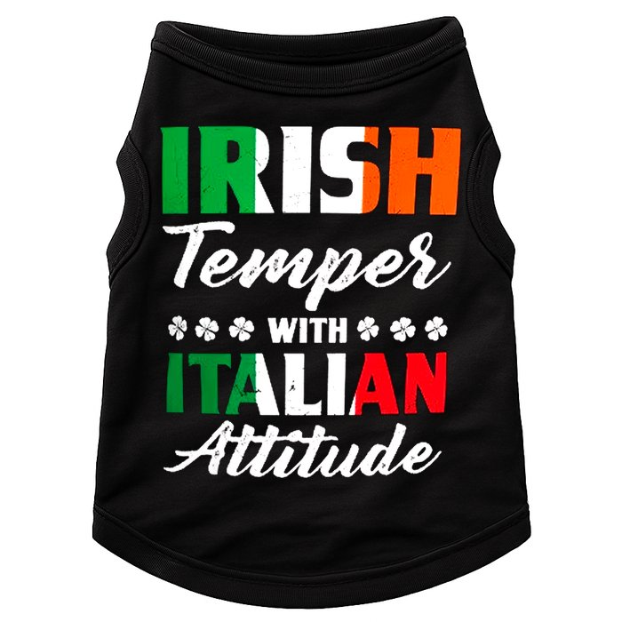 Irish Temper With Italian Attitude St Patrick Doggie Tank