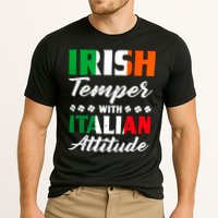 Irish Temper With Italian Attitude St Patrick Performance Shirt