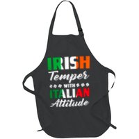 Irish Temper With Italian Attitude St Patrick Apron