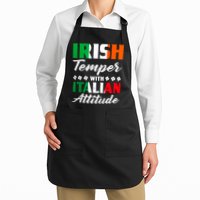 Irish Temper With Italian Attitude St Patrick Apron