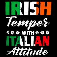 Irish Temper With Italian Attitude St Patrick 16 in Basic Backpack