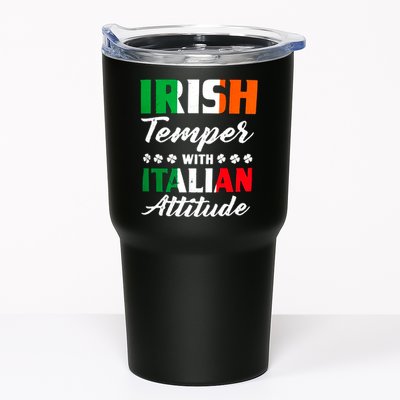 Irish Temper With Italian Attitude St Patrick Tumbler