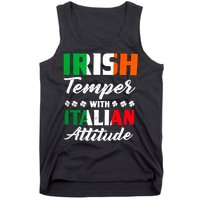 Irish Temper With Italian Attitude St Patrick Tank Top