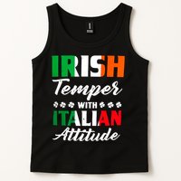 Irish Temper With Italian Attitude St Patrick Tank Top