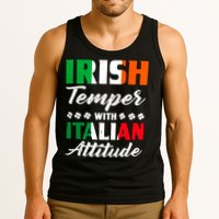 Irish Temper With Italian Attitude St Patrick Tank Top