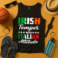 Irish Temper With Italian Attitude St Patrick Tank Top