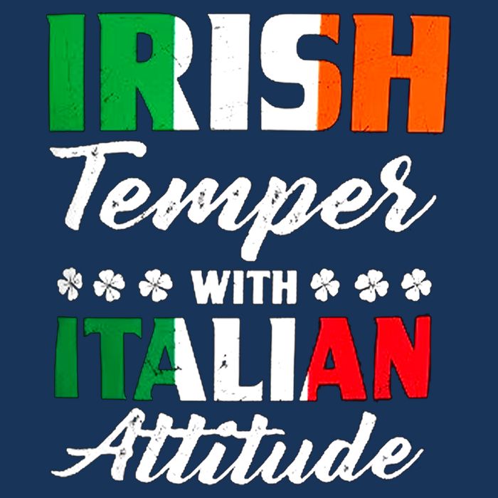 Irish Temper With Italian Attitude St Patrick Infant Baby Jersey Bodysuit