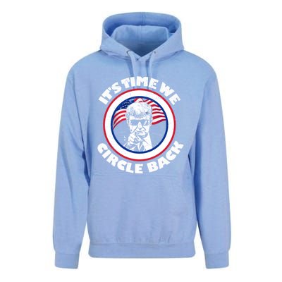 ItS Time We Circle Back Trump 2024 American Flag Gift Unisex Surf Hoodie