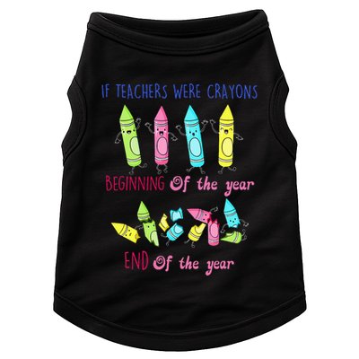 If Teachers Were Crayons Beginning Of The Year End The Year Doggie Tank