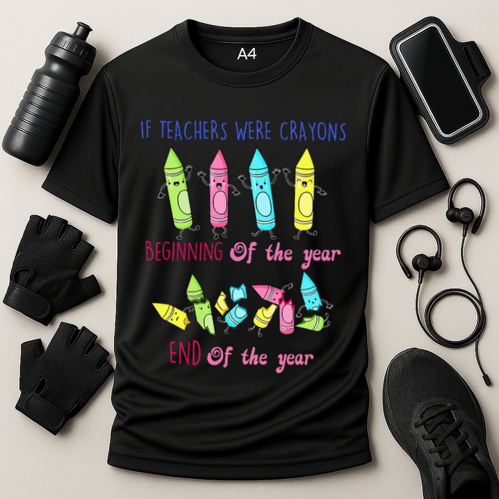 If Teachers Were Crayons Beginning Of The Year End The Year Performance Shirt