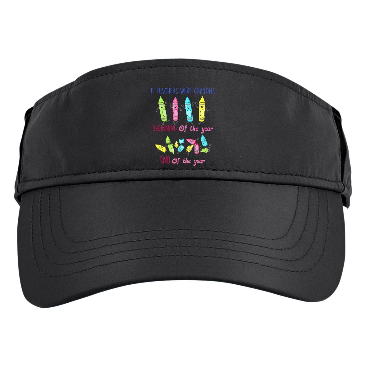If Teachers Were Crayons Beginning Of The Year End The Year Adult Drive Performance Visor