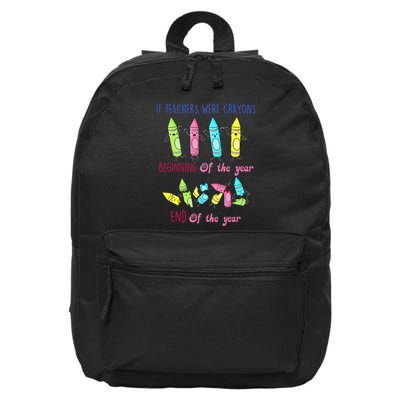 If Teachers Were Crayons Beginning Of The Year End The Year 16 in Basic Backpack
