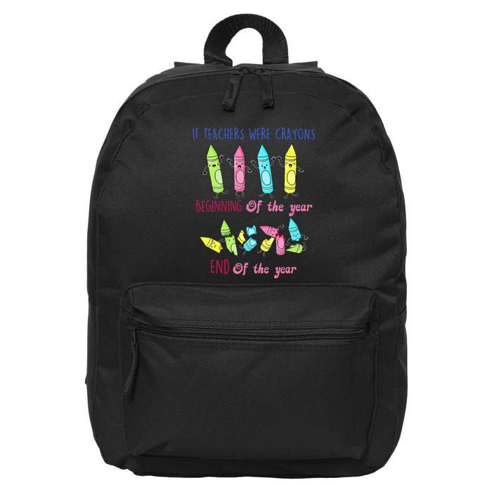 If Teachers Were Crayons Beginning Of The Year End The Year 16 in Basic Backpack