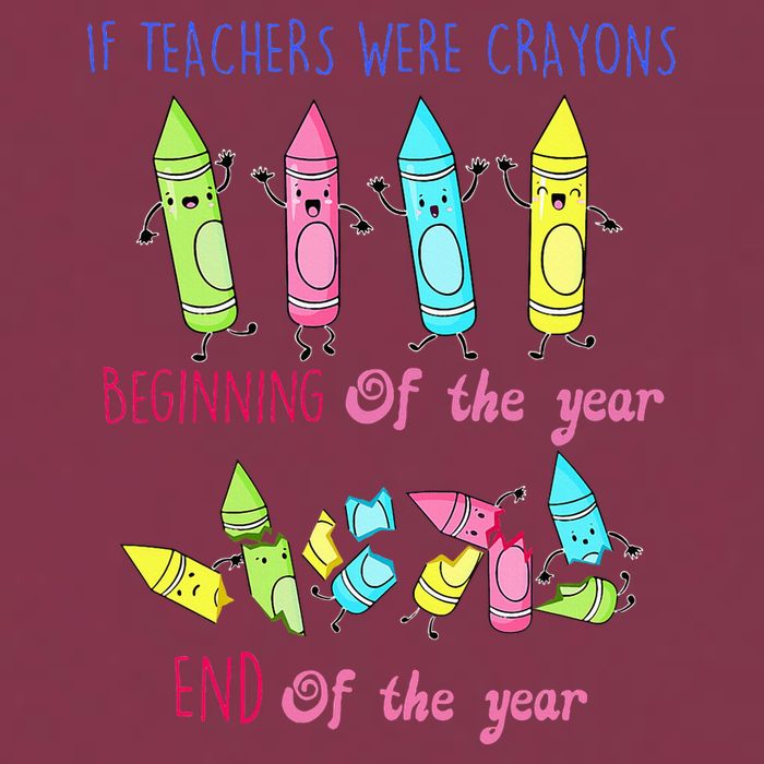 If Teachers Were Crayons Beginning Of The Year End The Year 16oz Travel Tumbler