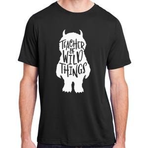 I Teach Wild Thing Teacher Adult ChromaSoft Performance T-Shirt