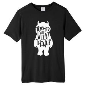 I Teach Wild Thing Teacher Tall Fusion ChromaSoft Performance T-Shirt