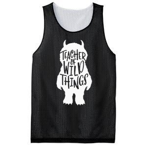 I Teach Wild Thing Teacher Mesh Reversible Basketball Jersey Tank