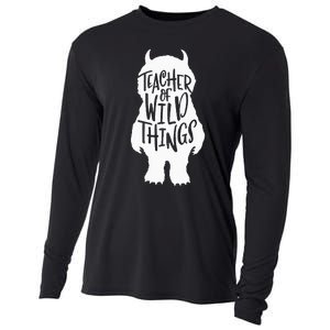 I Teach Wild Thing Teacher Cooling Performance Long Sleeve Crew