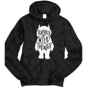 I Teach Wild Thing Teacher Tie Dye Hoodie