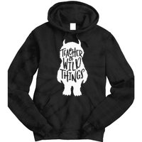 I Teach Wild Thing Teacher Tie Dye Hoodie