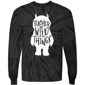 I Teach Wild Thing Teacher Tie-Dye Long Sleeve Shirt