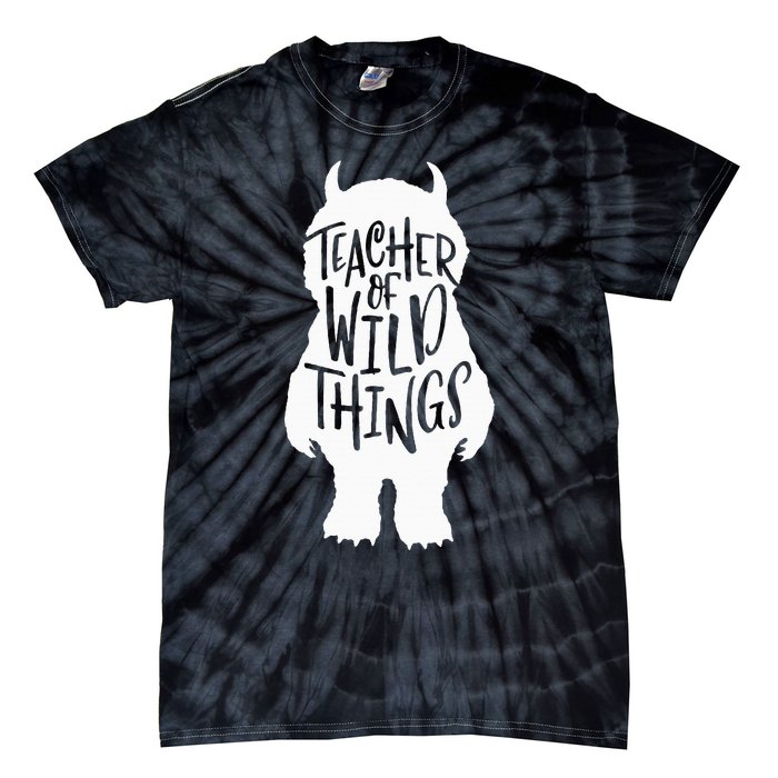 I Teach Wild Thing Teacher Tie-Dye T-Shirt