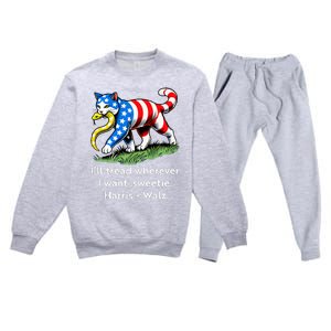 ILl Tread Wherever I Want Sweetie Premium Crewneck Sweatsuit Set