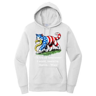 ILl Tread Wherever I Want Sweetie Women's Pullover Hoodie
