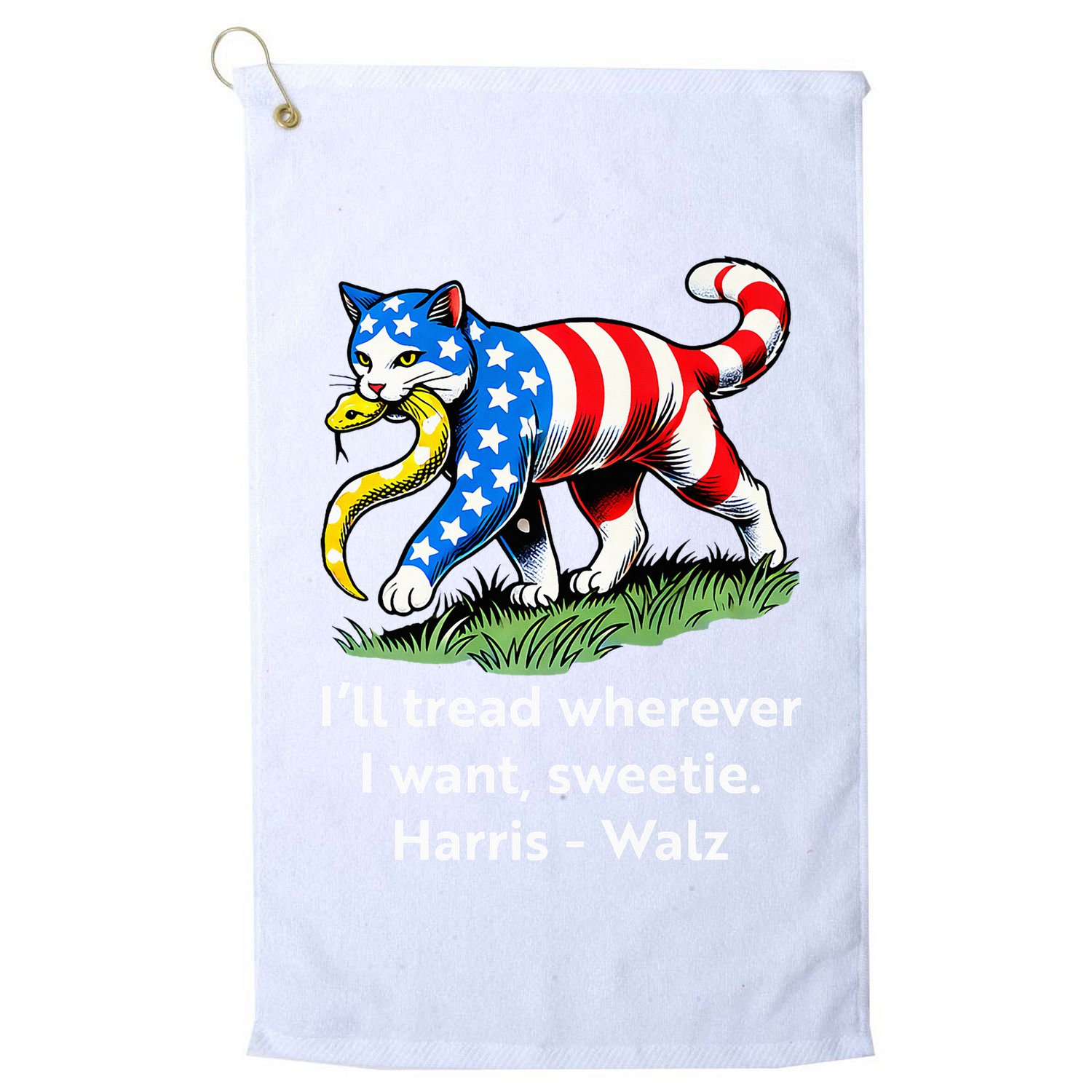 ILl Tread Wherever I Want Sweetie Golf Towel