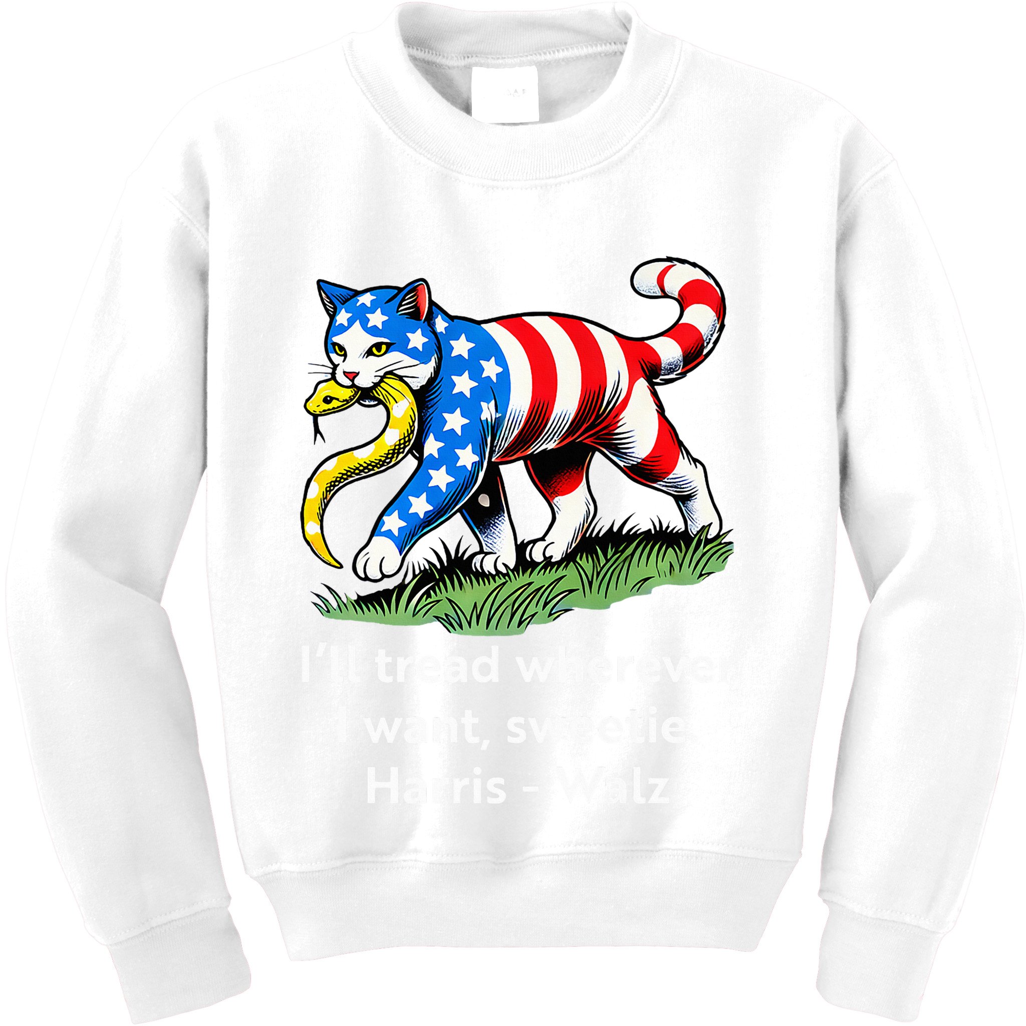 ILl Tread Wherever I Want Sweetie Kids Sweatshirt