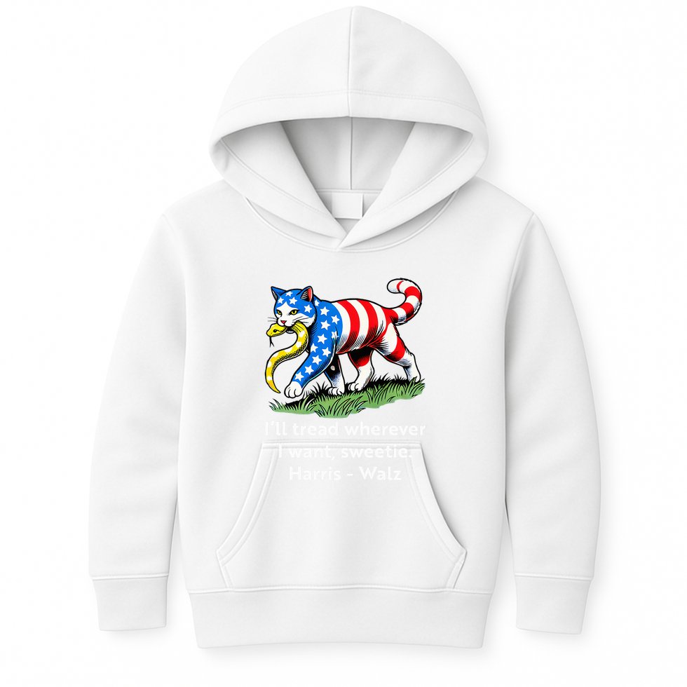 ILl Tread Wherever I Want Sweetie Kids Hoodie