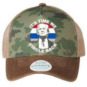 ItS Time We Circle Back Trump 2024 Election Legacy Tie Dye Trucker Hat