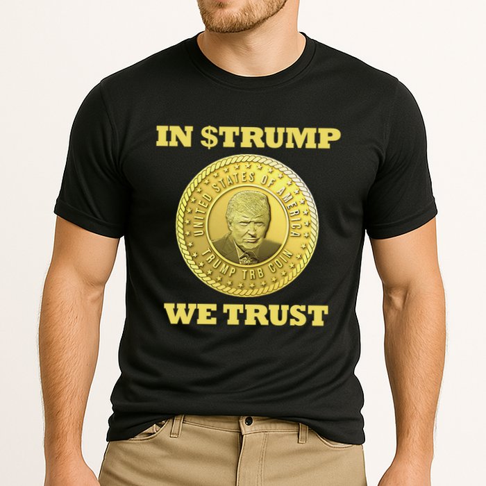 In $Trump We Trust Meme Coin Cooling Performance Crew T-Shirt