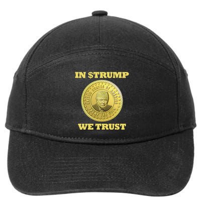 In $Trump We Trust Meme Coin 7-Panel Snapback Hat