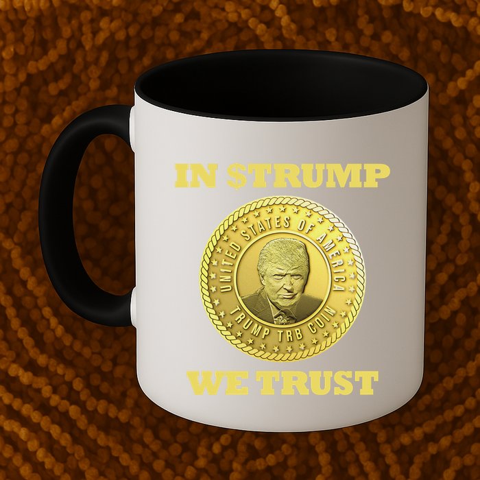 In $Trump We Trust Meme Coin Mug