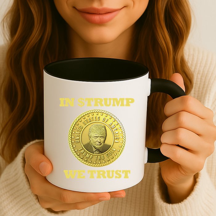 In $Trump We Trust Meme Coin Mug